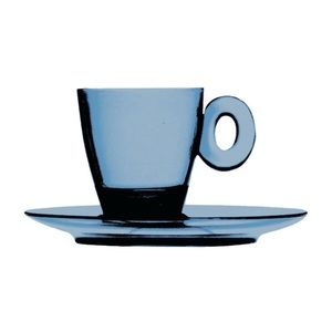 New! Designer MEPRA AZD230592O Espresso Cup W/Saucer Policarb Blue